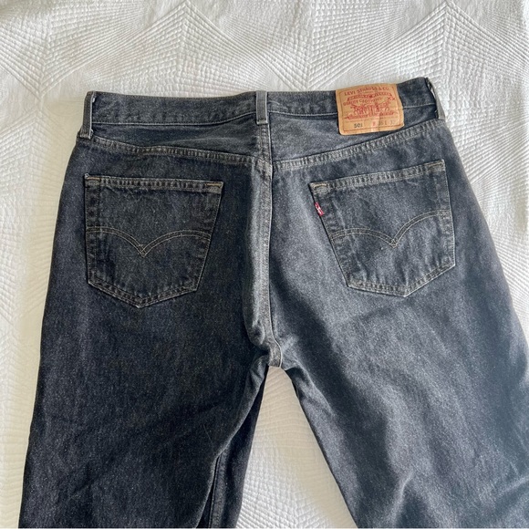 VINTAGE 90’s Black 501 Levi’s Jeans Made in USA 1995 - Picture 6 of 10
